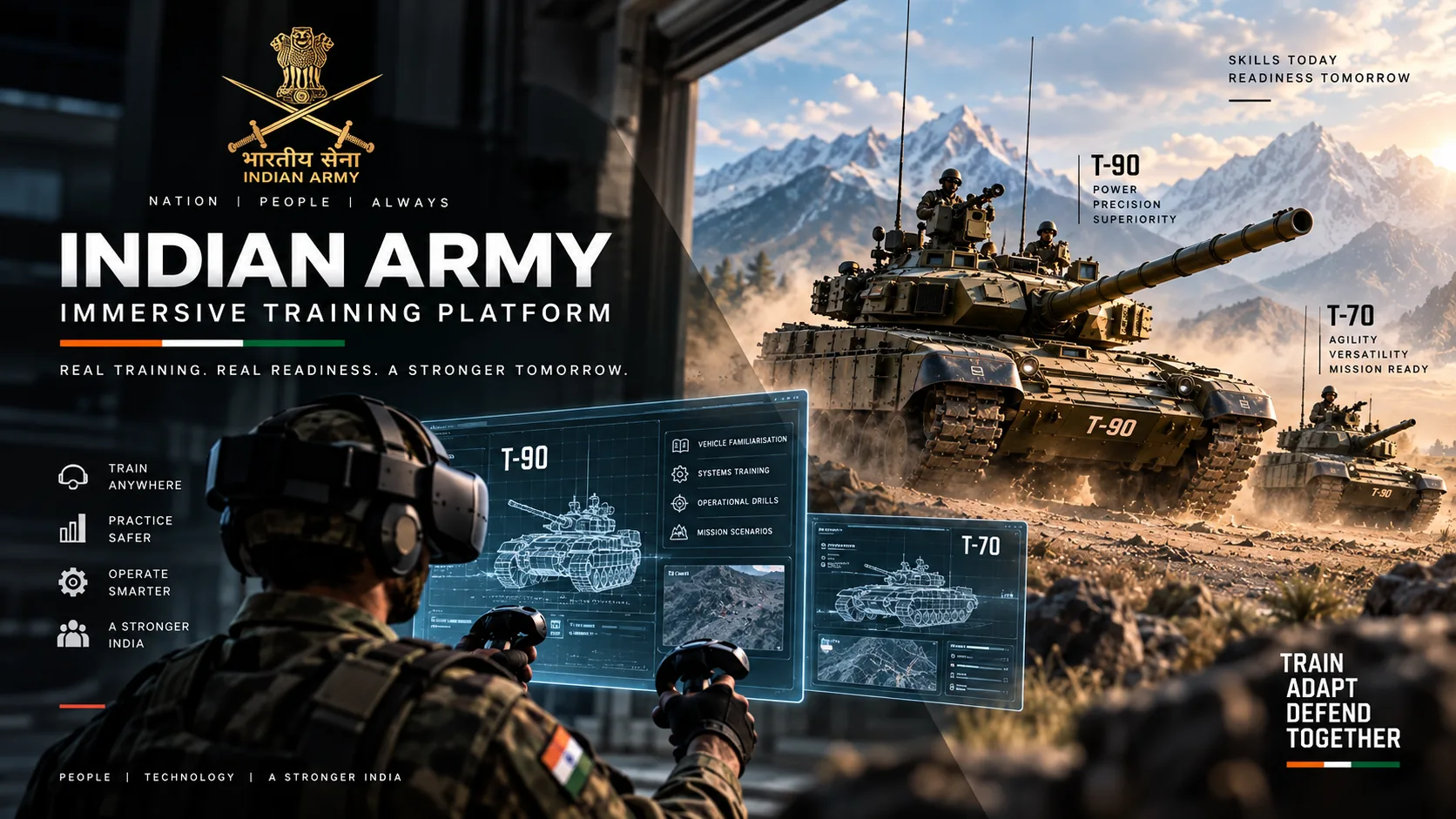 Indian Army Immersive Training Platform — Defence & Immersive case-study artwork