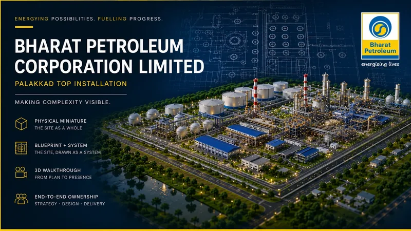 BPCL Palakkad Top Installation — spatial visualization and industrial experience design